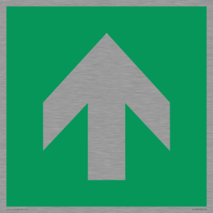 E907 Safe condition: Up / forwards arrow (90 deg supplimentary)